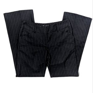 Y2K Black Pinstripe Flare Pants